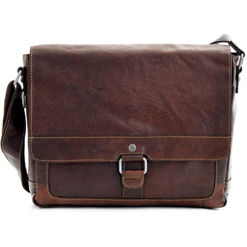 Jack Georges Voyager leather messenger bag